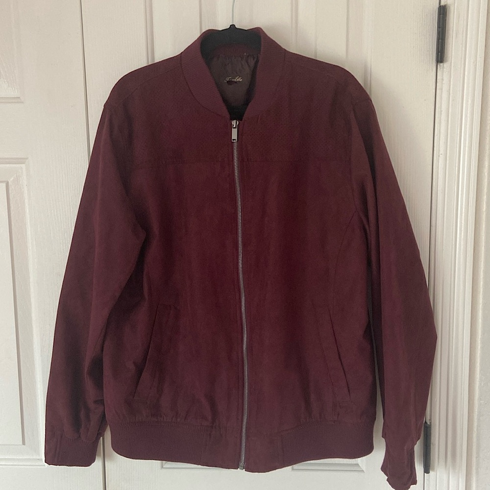 Tasso Elba mens suede bomber